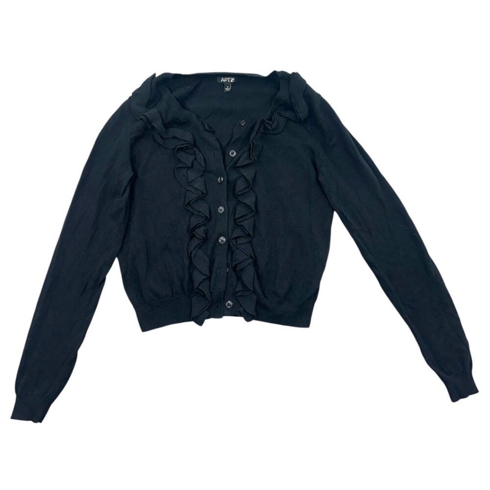 Apt. 9 Ruffled Front Cardigan - Picture 2 of 8